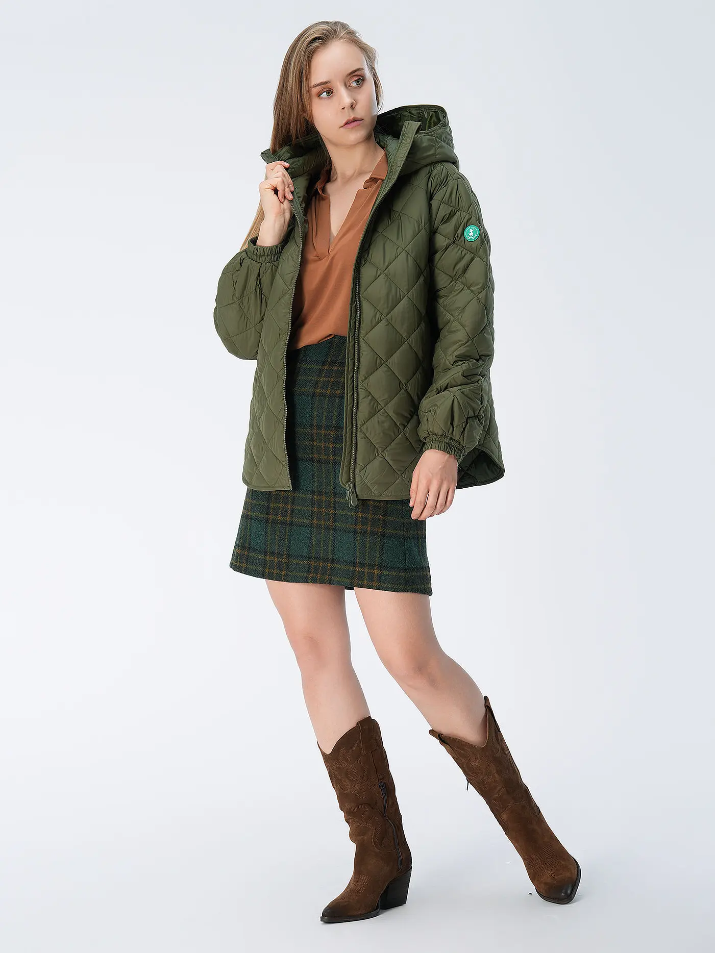 SAVE THE DUCK | Steppjacke HERREA | olive